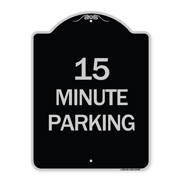2 Hour Parking Parking for Customers Heavy-Gauge Aluminum Sign, 24" x 18", BS-1824-24498